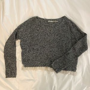 Black and white pattern sweater